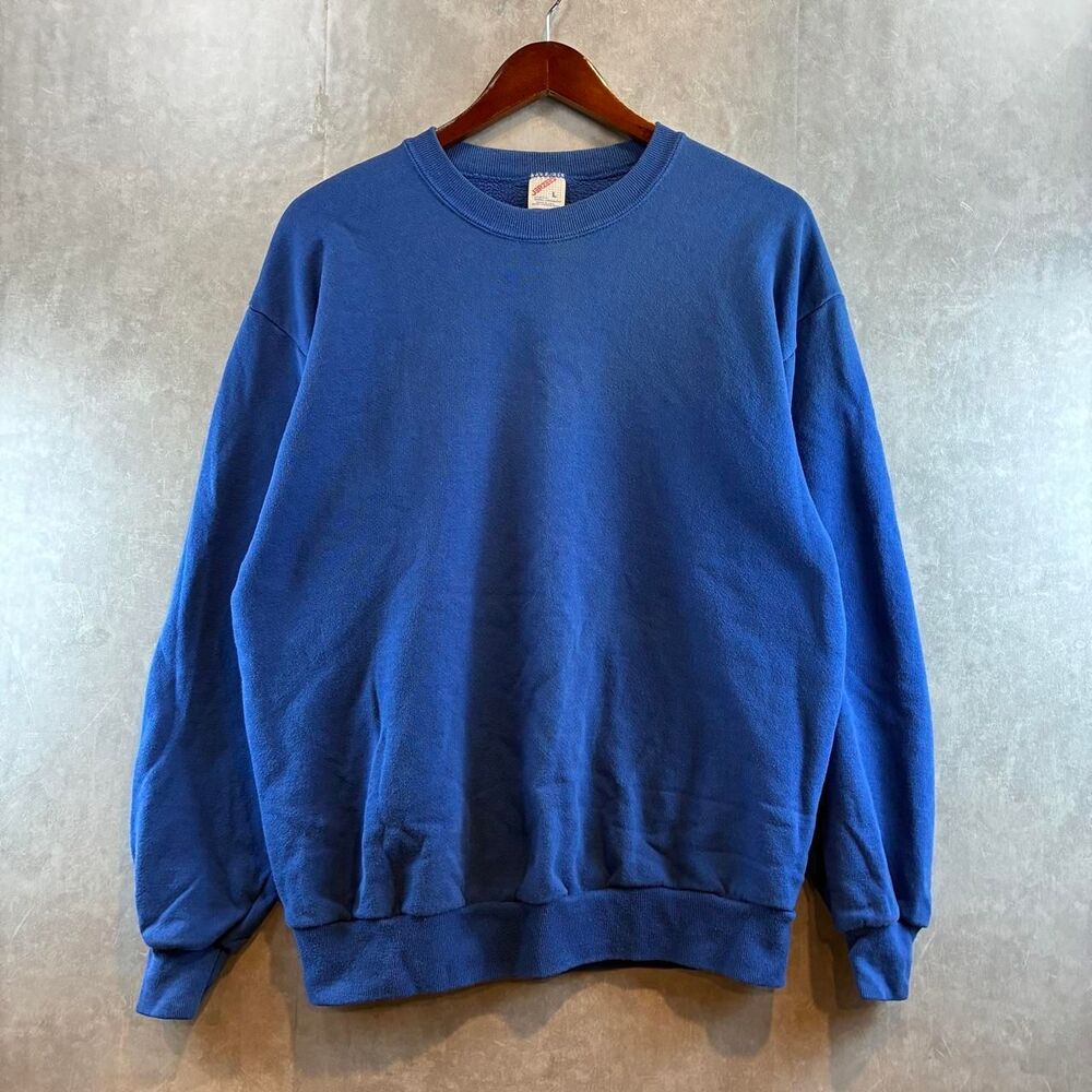 Jerzees Men's Blue and Navy Sweatshirt